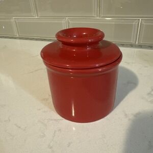 Original Butter Bell  Butter Crock  Red Keeps Butter Soft